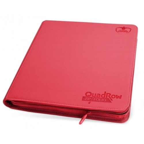 Ultimate Guard Zipfolio 480 - 24-Pocket Xenoskin (Quadrow) - Red